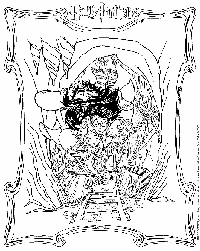 Plansa de colorat cu Harry Potter 55 155